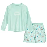 Playshoes Zweiteiler Lang Rash-Guard-Set Surf-Bus Blau 110-116
