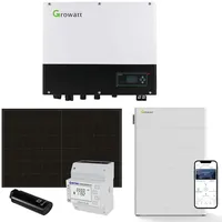 Growatt 10kWp PV Komplettanlage mit Glas Glas Modulen und