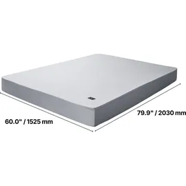 Vevor Erdungsbettlaken, Queen-Size, 95 % Baumwolle 5 reine Silberfaser, Erdungsmatte, mit Erdungskabel & Tester, für verbesserten Schlaf – Wohlbefinden (Grau, Queen – 1525x2030x5 mm)