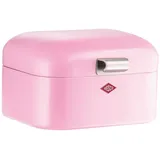 Wesco Brotkasten Mini Grandy Stahlblech, Klappdeckel, 18 x 17 x 12cm, pink,