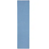 Snapstyle Feinschlingen Velour Läufer Teppich 80 x 240 cm Blau
