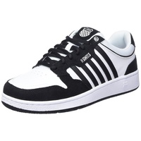 K-Swiss City Court Sneaker, White/Black/Black, 40