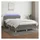 vidaXL Boxspringbett 140 x 200 cm Dunkelgrau