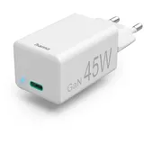 Hama USB-C Mini-Ladegerät, PD, 45 W, Weiß (00201653)