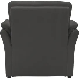 DOMO collection Sessel DOMO COLLECTION "Pina elegant und zeitloser Clubsessel, bequemer Cocktailsessel", grau (anthrazit), B:99cm H:95cm T:88cm, 100% Polyester, Sessel, Sessel, Hoher Sitzkomfort, Luxus-Microfaser weich, anthrazit