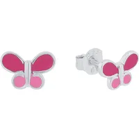 Prinzessin Lillifee Ohrstecker Schmetterling rosa 2037947 Silber 925