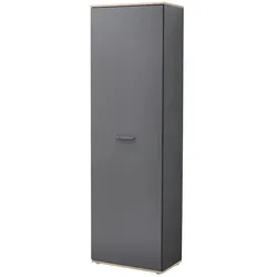 Garderobenschrank  Maderno , grau , Maße (cm): B: 60 H: 199 T: 38.0