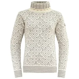 Devold of Norway Svalbard Wool High Neck Offwhite / Grey L