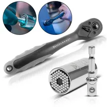 STAHLWERK Profi-Umschaltknarre aus Chrom-Vanadium 3/8 Zoll