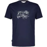 Icebreaker Merino 150 Tech Lite Van Life Kurzarm-t-shirt - Midnight Navy - M