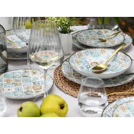 CreaTable Mosaik Tellerset 16-tlg. bunt