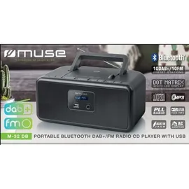 Muse M-32 DB Tragbarer CD-Player Schwarz