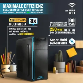 Greed Ultra PC Intel Core i7 4790 4,0 GHz 32 GB RAM 1 TB SSD + 1 TB HDD Windows 11 Pro