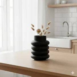 Boltze Ribbo 20cm schwarz Glas