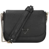 GUESS Fedora Überschlagtasche, schwarz