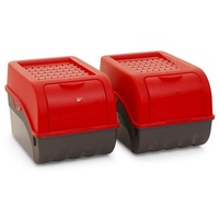 Novaliv 2x Mittel 5L rot Gemüsebox Kartoffel Aufbewahrungsbox Vorratsdose