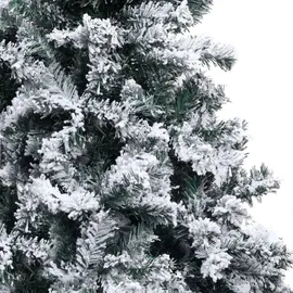 vidaXL Künstlicher Weihnachtsbaum Beschneit Grün 180 cm PVC