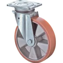 BS Rollen Lenkrolle D.150mm Trgf. 550kg Guß-PU-bandage Platte 138x110mm