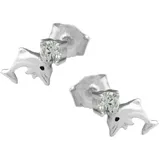 GALLAY Ohrstecker Delfin Silber 925 9x5mm
