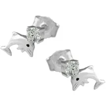 GALLAY Ohrstecker Delfin Silber 925 9x5mm