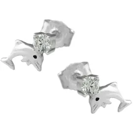 GALLAY Ohrstecker Delfin Silber 925 9x5mm