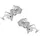 GALLAY Ohrstecker Delfin Silber 925 9x5mm