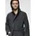 Bruno Banani Herrenbademantel BRUNO BANANI "Danny, Normallänge & Überlänge, auch in extra lang, Hotelbademantel" Gr. 4XL, grau (anthrazit), L:125cm, Walkfrottee, Hausmäntel, mit Logostreifen, Herren Bademantel aus 100% Baumwolle, S-4XL