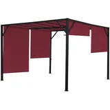 MCW Pergola Beja 3 x 3 m Bordeaux