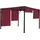 MCW Pergola Beja 3 x 3 m Bordeaux