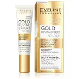 Eveline Cosmetics Luxus Gold Straffendes Augen- und Lidcreme-Gel - Gold Revita Expert mit Hyaluronsäure, Blaukollagen, Seidenproteinen & Damaszener Rosenöl - 15ml