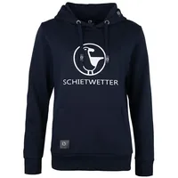 Schietwetter Kapuzenpullover Damen Hoodie "Schietwetter" blau 44