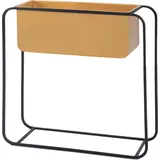 Wohnling Pflanzenständer Metall gold rechteckig 60,0 x 60,0 cm