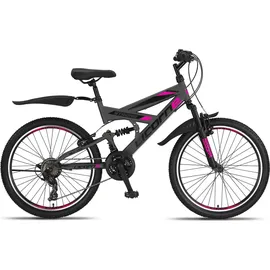 licorne bike gmbh Licorne Bike Strong V Premium 26 Zoll RH 54 cm grau/rosa