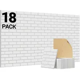 TONOR Ziegeltyp Akustikpaneele selbstklebend, 18 St.30x30x0,9cm Schalldämmung Schallschutzplatten, Wandpaneele selbstklebend für Akustische Behandlung und Wanddekoration in Wohnzimmer, Room, Grau