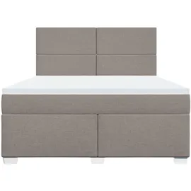 vidaXL Boxspringbett 180 x 200 cm Taupe