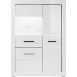 INOSIGN Vitrine »BIANCO« Höhe 142 cm, weiß