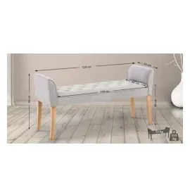CLP Chaiselongue Cleopatra I Stoff-Bezug I Polsterbank