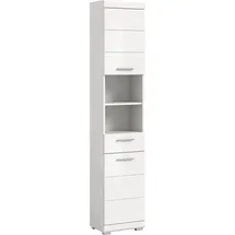 xonox.home Bad Scout Hochschrank 37 x 191 cm Weiß Hochglanz Kunststoff