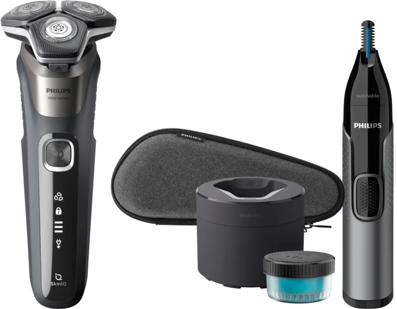 Preisvergleich Produktbild Philips Shaver Series 5000 S5887/50 + Philips Nasenhaartrimmer