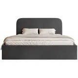 Selsey Polsterbett, Graphit, Textil, 2-Sitzer, 140x200 cm, Schlafzimmer, Betten, Polsterbetten
