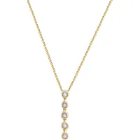 Diamonds by Ellen K. Halskette 585/- Gold Brillant weiß 0,05ct Ketten Damen