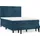 vidaXL Boxspringbett 140 x 190 cm Dunkelblau