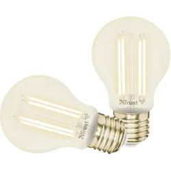 Trust 71300, Intelligentes Leuchtmittel, WLAN, Metallisch, Transparent, LED, E27