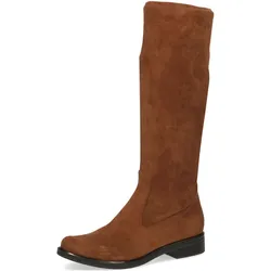 Stiefel CAPRICE "Caprice Stiefel Textil", Damen, Gr. 38, braun (brandy), Textil, casual, Schuhe