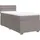 vidaXL Boxspringbett mit Matratze Taupe 140x200 cm Stoff