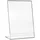 HMF 46934 Acryl Tischaufsteller schräg, DIN A4 Hochformat Glasklar