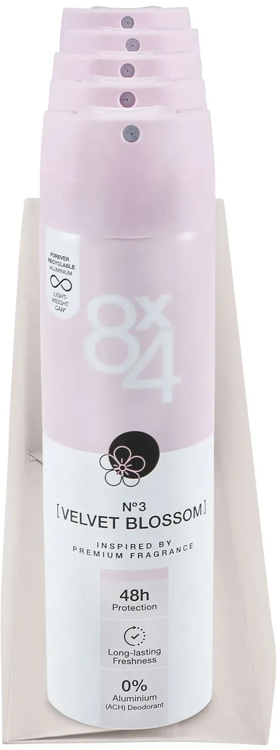 8x4 Deopspray Velvet Blossom 150 ml, 6er Pack