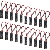 WMYCONGCONG 20 Stück A23 Batteriehalter 23 A 12 V Batteriehalter mit Drahtleitungen, 1 x 23 A Batteriegehäuse