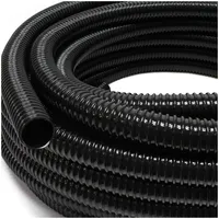 Wiltec Teichschlauch 25 m Spiralschlauch 50 mm schwarz
