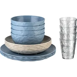 Koziol Göteborg Geschirr-Set 16-tlg. nature desert sand für 4 Personen